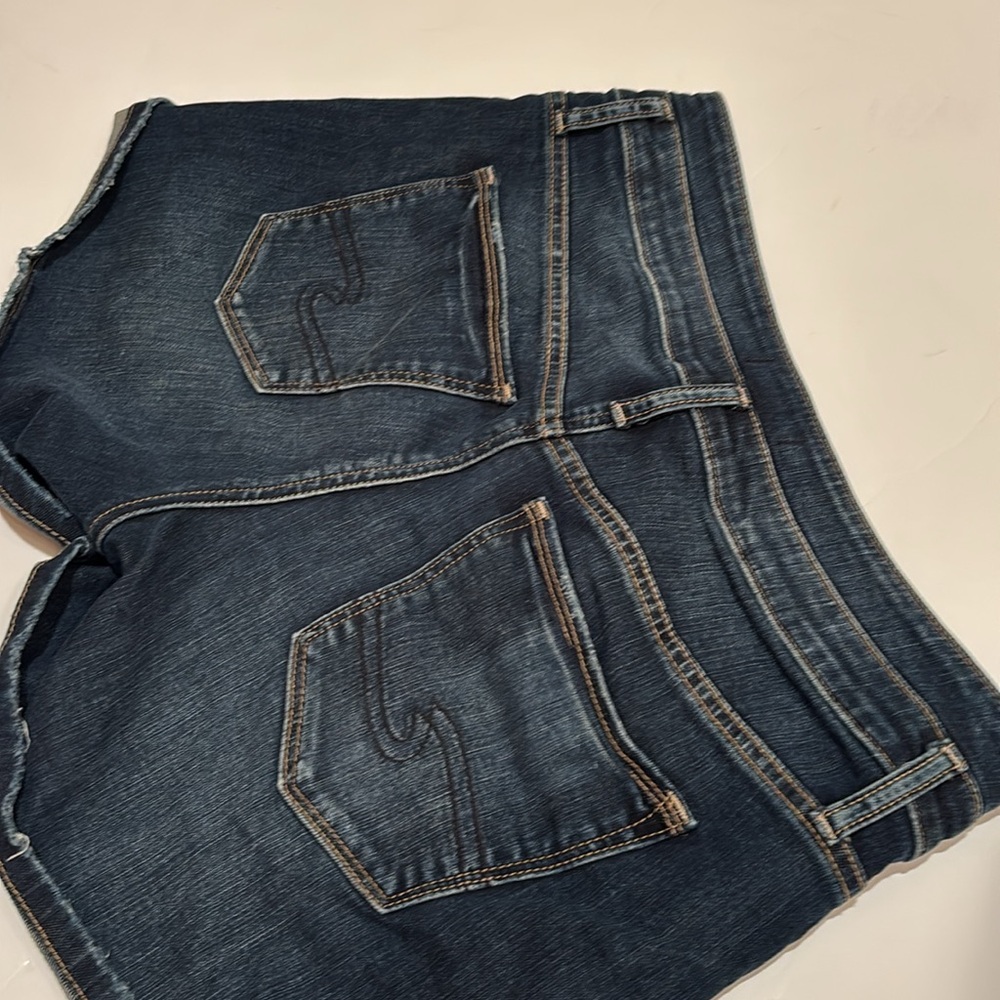 Silver Jeans Dark Blue Jean Shorts 29 Suki 2 buttons - Picture 4 of 10